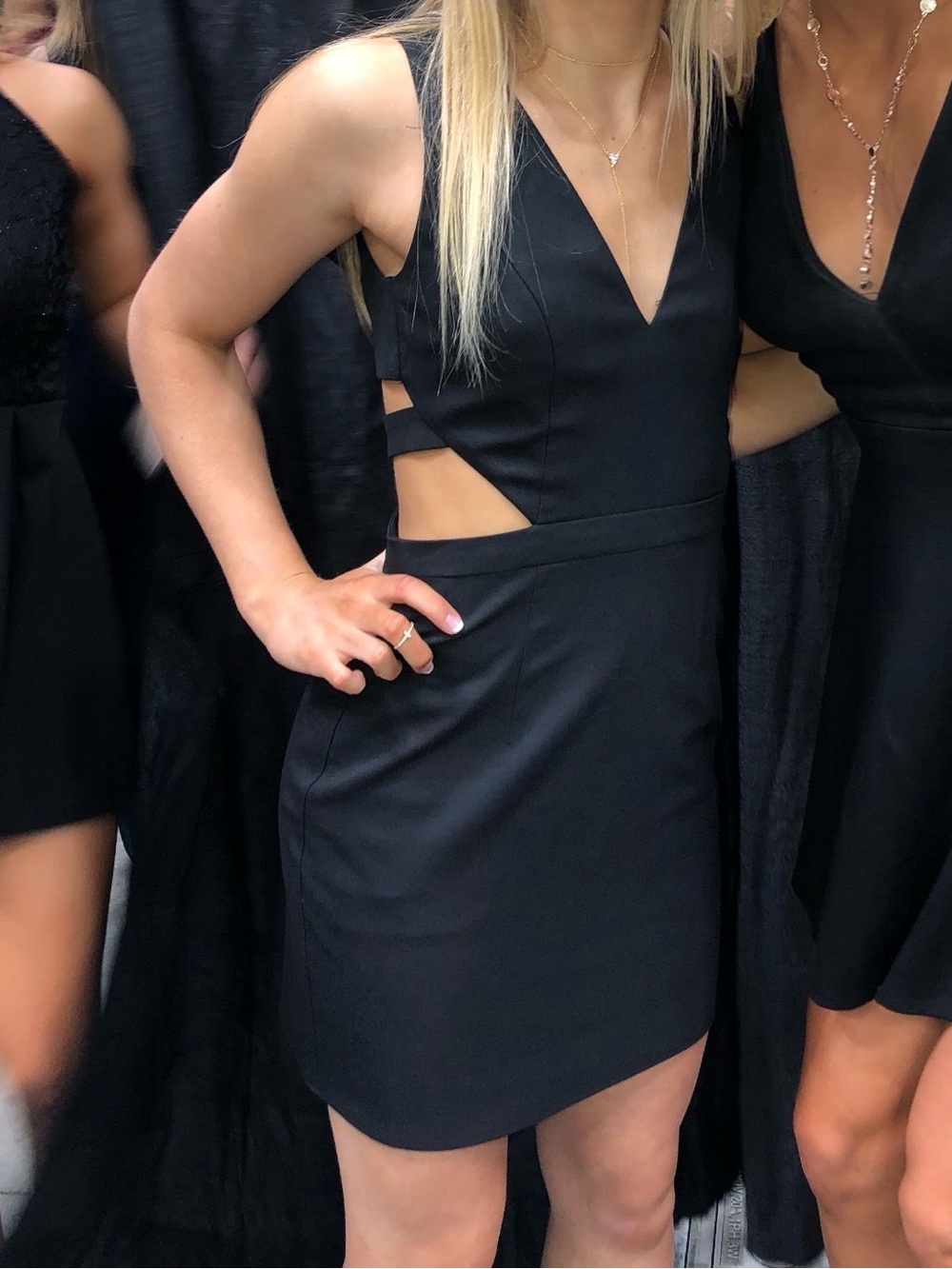 Black V-Neck Dress